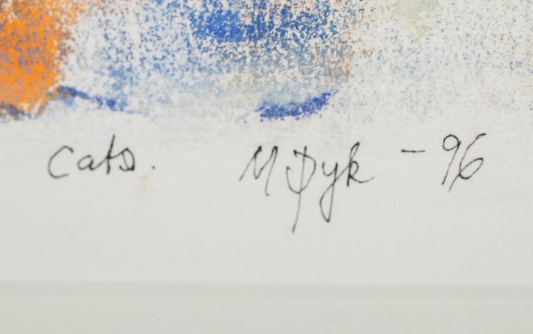 MADELEINE PYK, akvarell, signerad, daterad -96.