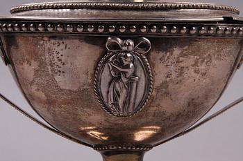 SOCKERSKÅL, silver, gustaviansk, Anders Brandt, Norrköping 1788.