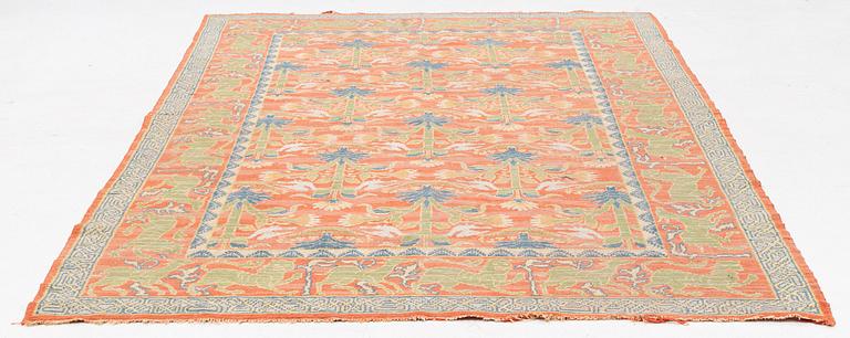 A semi-antique Spanish carpet, possibly Madrid, c 298 x 193 cm.