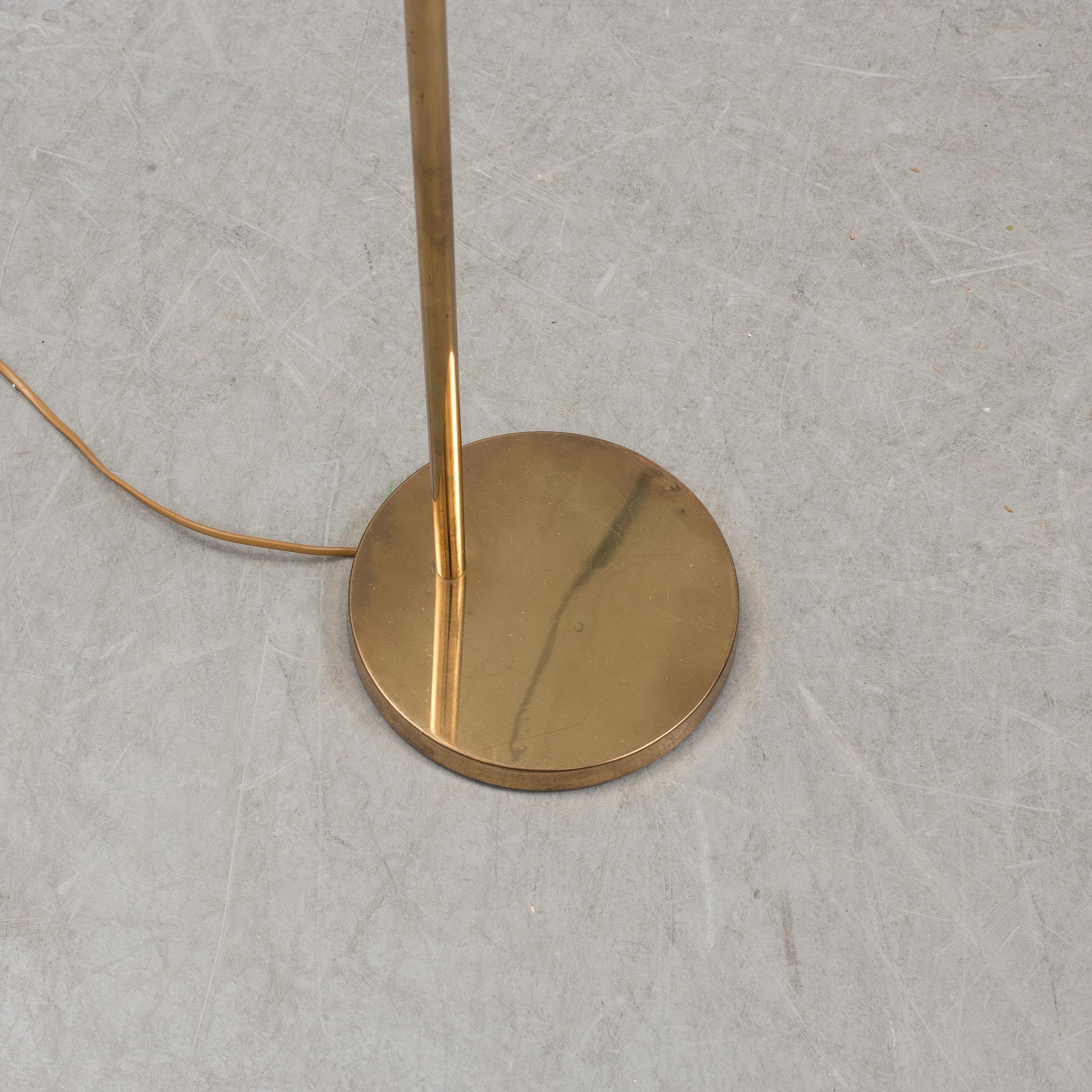 A BRASS FLOOR LAMP, Bergbom G03, second half of the 20th century.