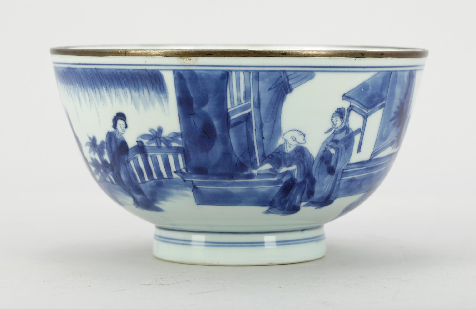 SKÅL, porslin, Qing dynastin, Kangxi (1662-1722).