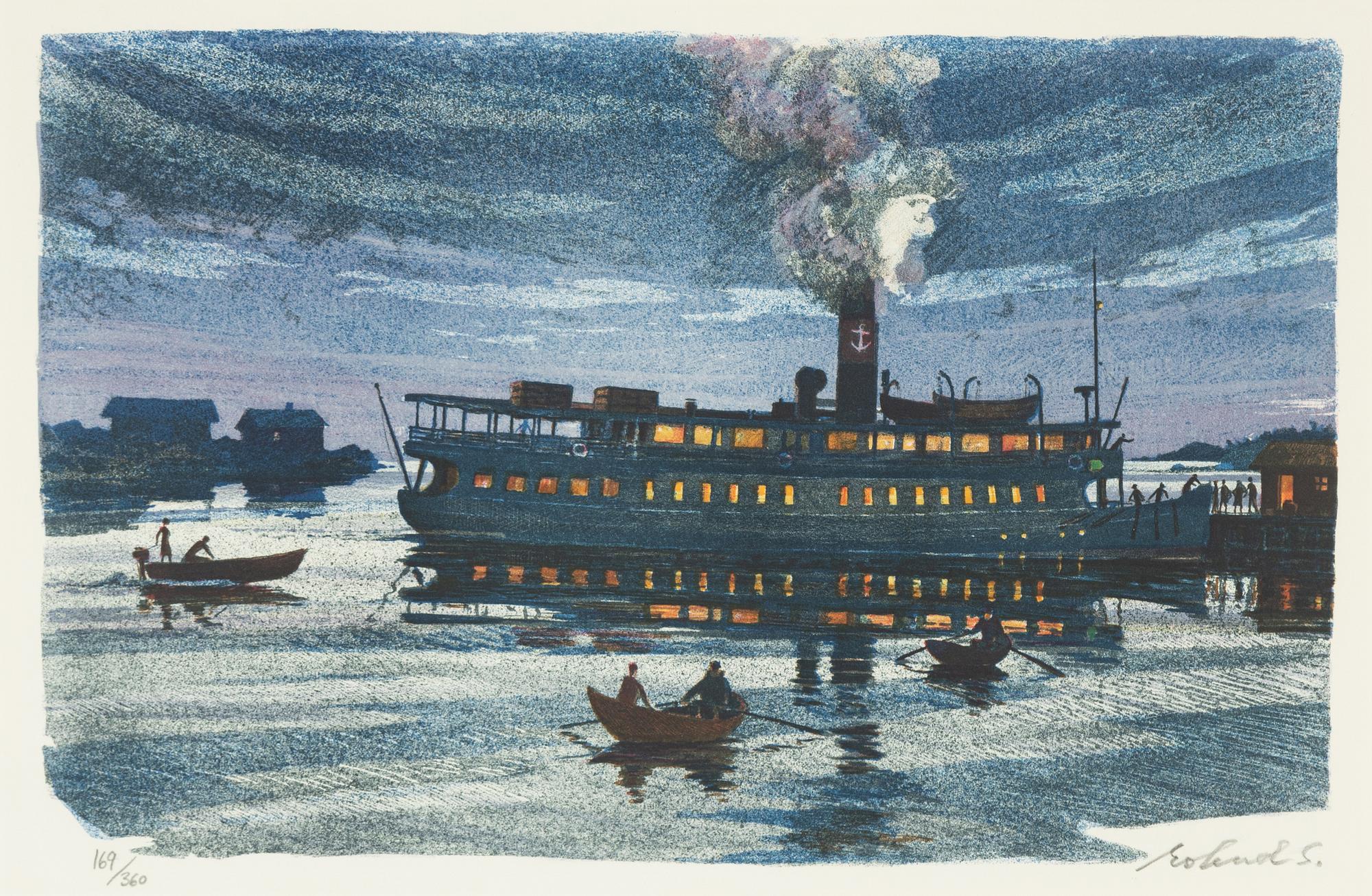 Roland Svensson, lithograph in colours, signed 169/360.