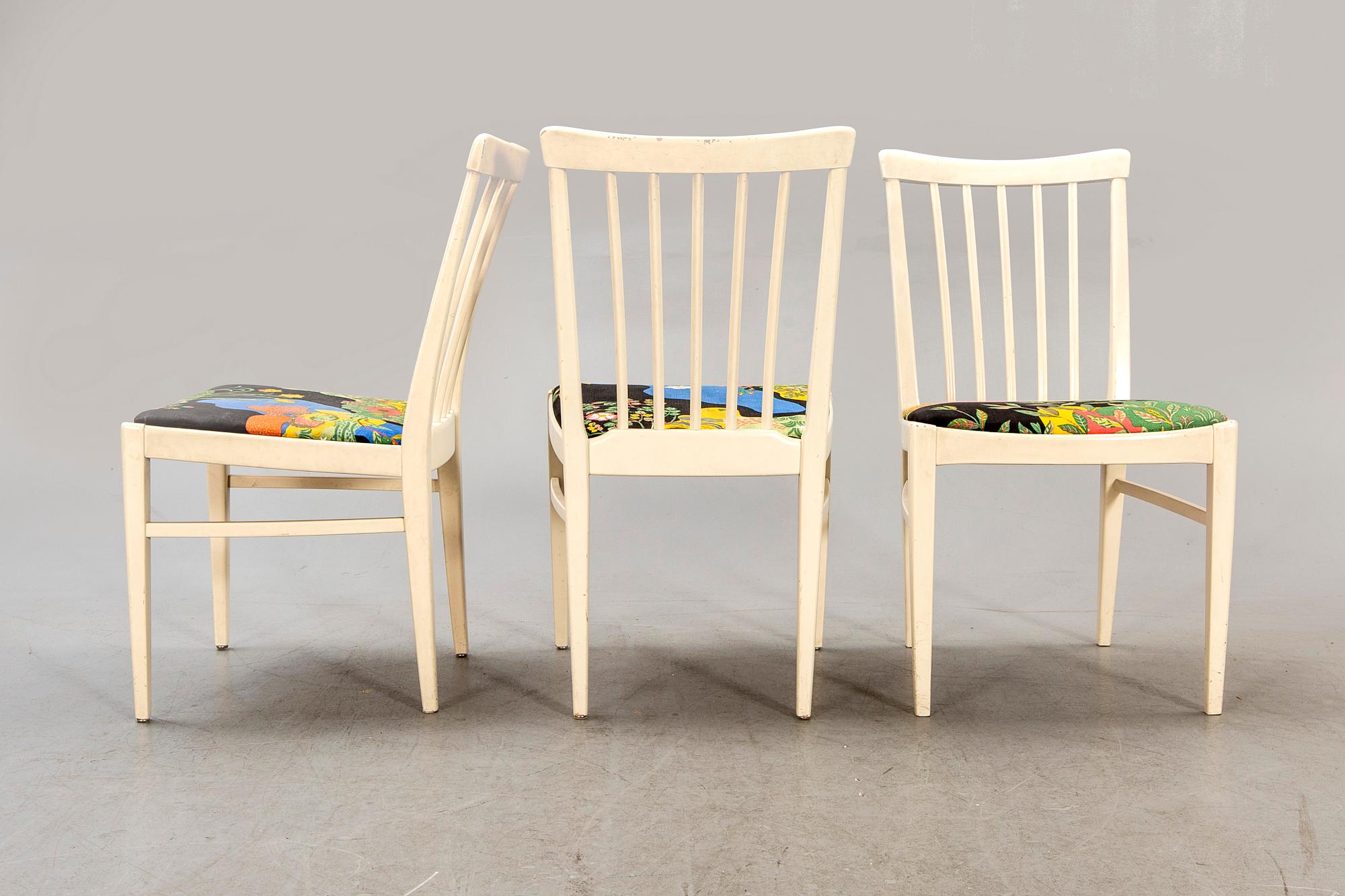 Carl Malmsten, a seven-piece 'Herrgården' dining suite, Bodafors, 1960.