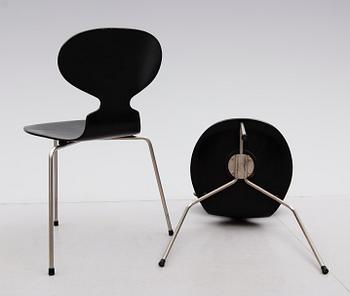 STOLAR, 6 st, "Myran", Arne Jacobsen för Fritz Hansen, 1900-talets mitt.