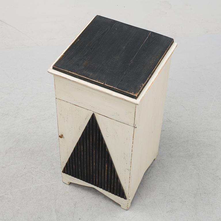 A late 19th century bedside table.