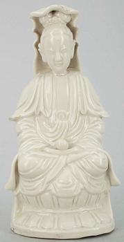 SKULPTUR, blanc de chine, Kina, Qingdynastin 1800-talets slut.