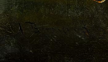 AUGUSTE HENRI BERNARD, sekelskiftet 1900, olja på duk, sign Bernard.