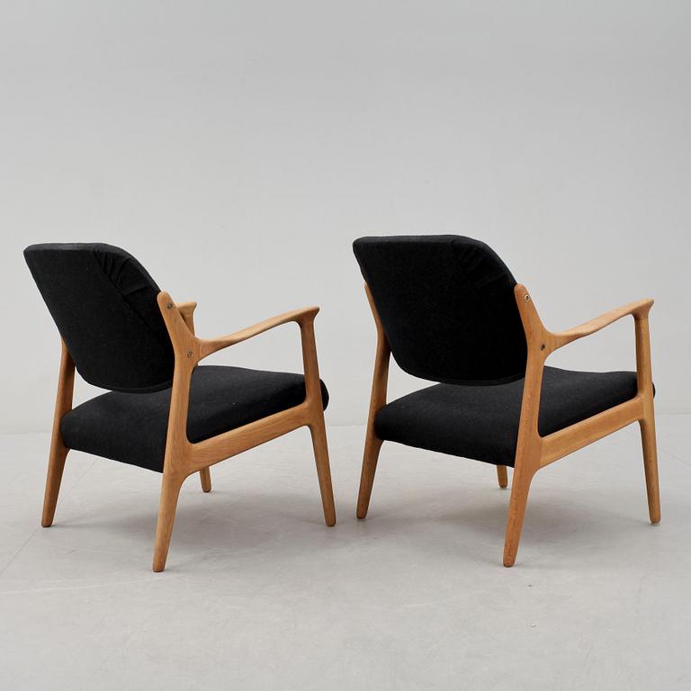 FÅTÖLJER, ett par, "Domus", Inge Andersson för Bröderna Andersson, 1960-tal.