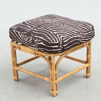 Josef Frank, armchair with footstool, model 311, Firma Svenskt Tenn.