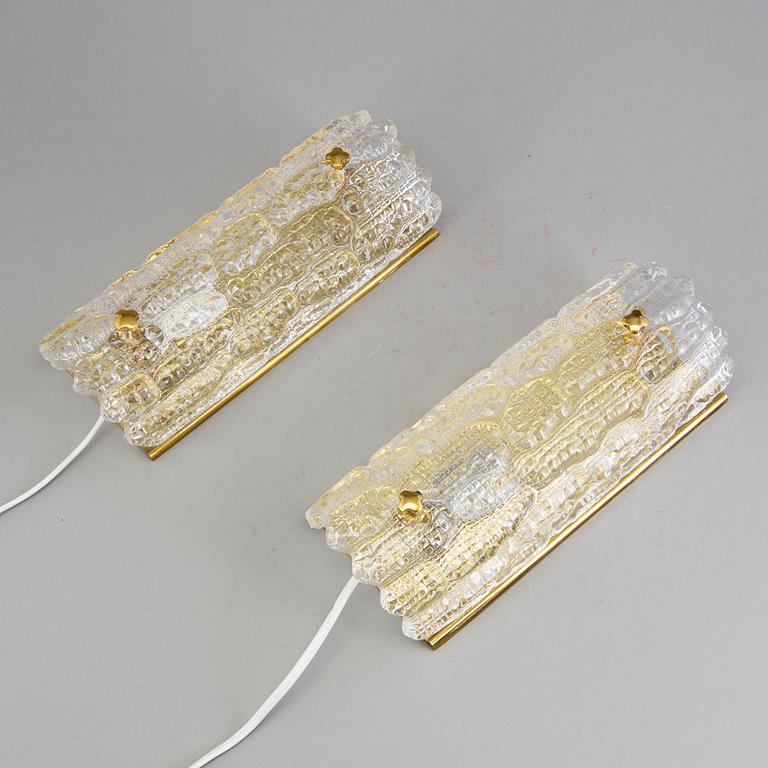 A pair of wall lamps by Carl Fagerlund, 20th century.