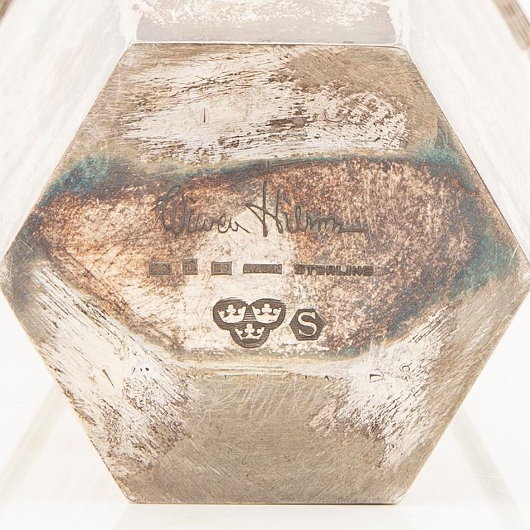 A Swedish 20th century silver vase mark of Wiwen Nilsson Lund 1950, weight 338 grams.