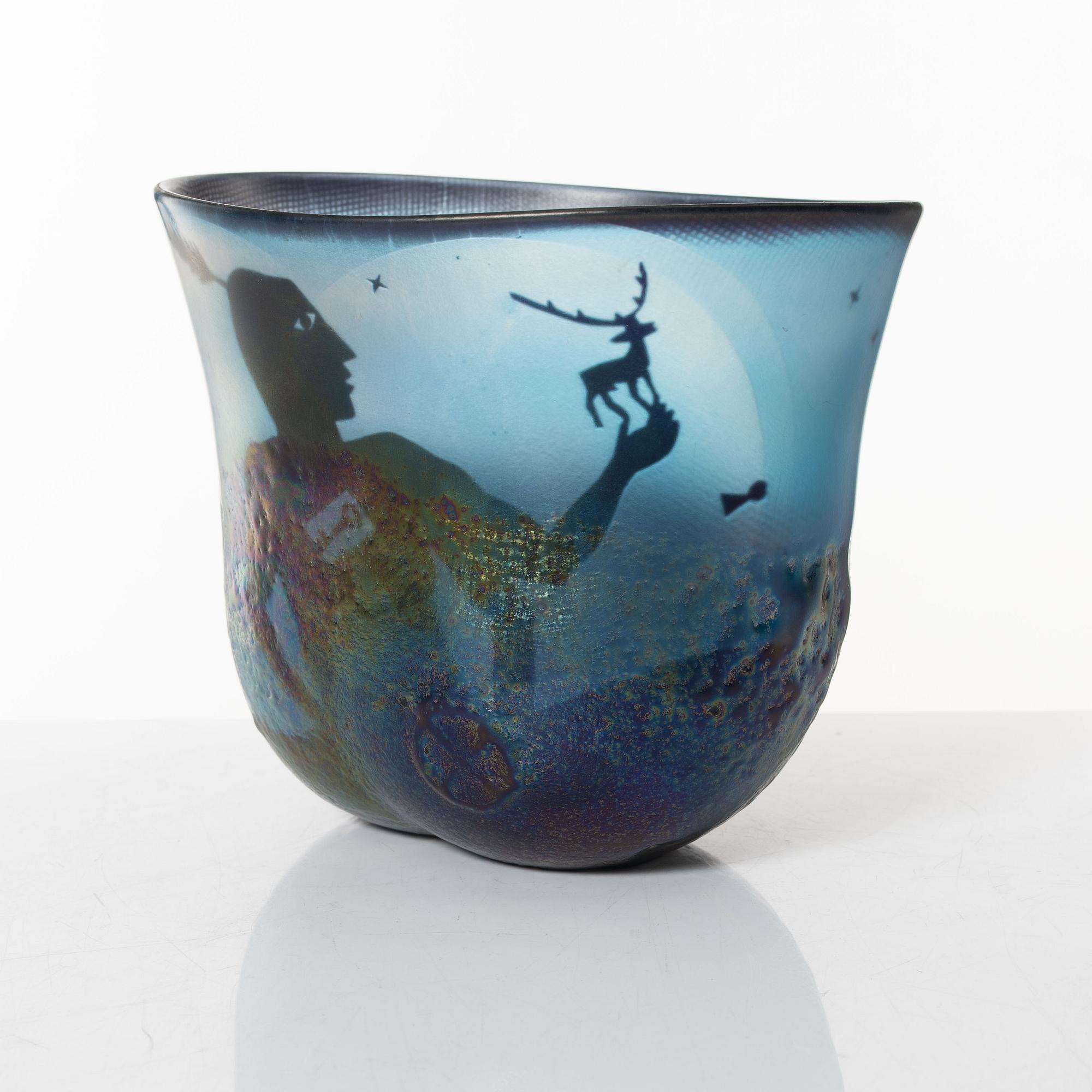 Bertil Vallien, a vase, Kosta.