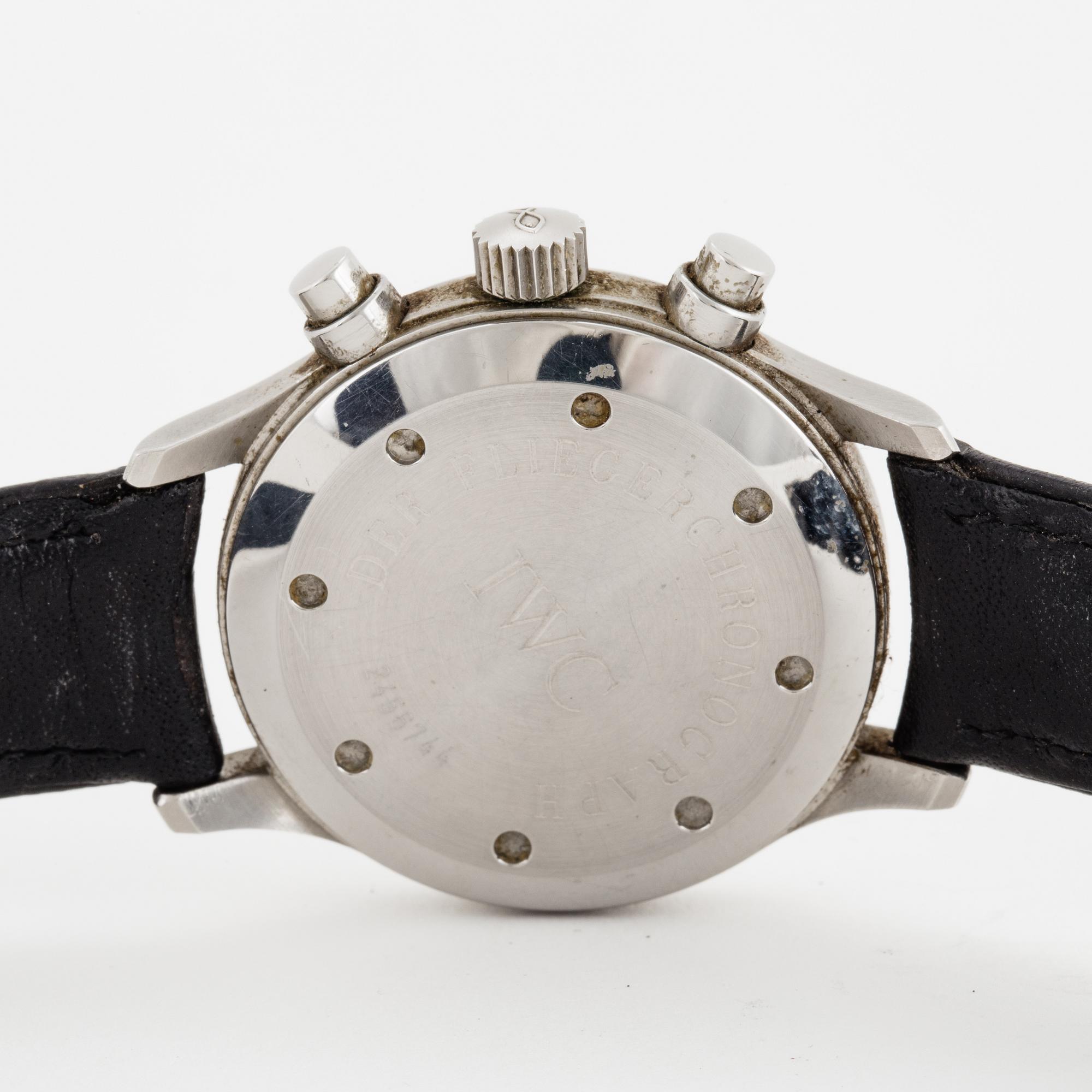 IWC, Pilots Flieger Chronograph, wristwatch, 36 mm.