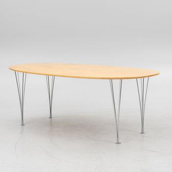 Bruno Mathsson & Piet Hein, dining table "Superellipse", Bruno Mathsson International, Värnamo, second half of the 20th century.