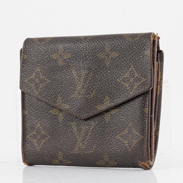 Louis Vuitton, väska, "Cartouchière", samt plånbok, 1970-tal.