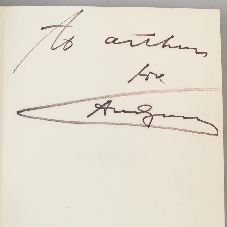 BOK, "POPism - The Warhol '60s", by Andy Warhol and Pat Hackett, 1980,  first edition, signed with dedication.