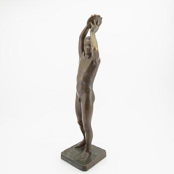 Evert Yli-Porila, a singed and dated 1933 bronze culpture.