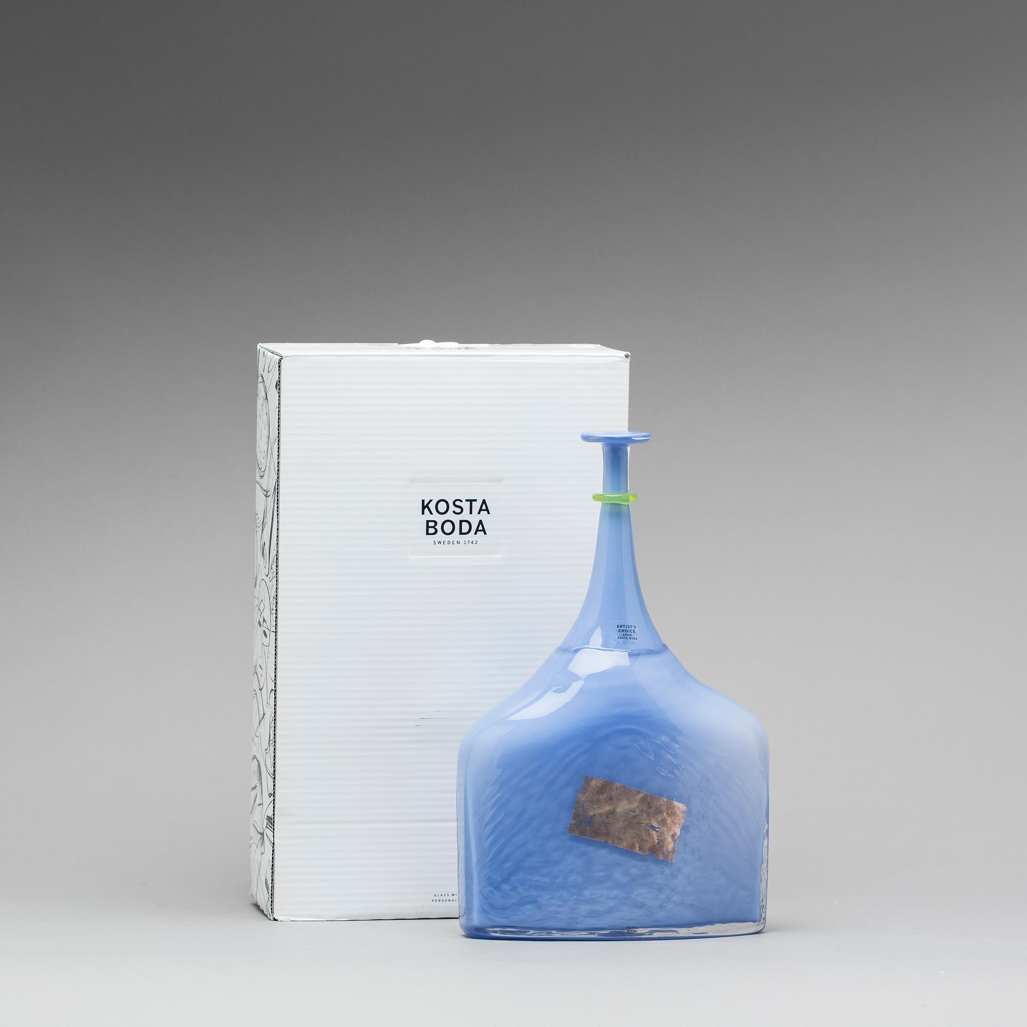 BERTIL VALLIEN, flaska, "Satellite" Kosta Boda Artist's Choice.