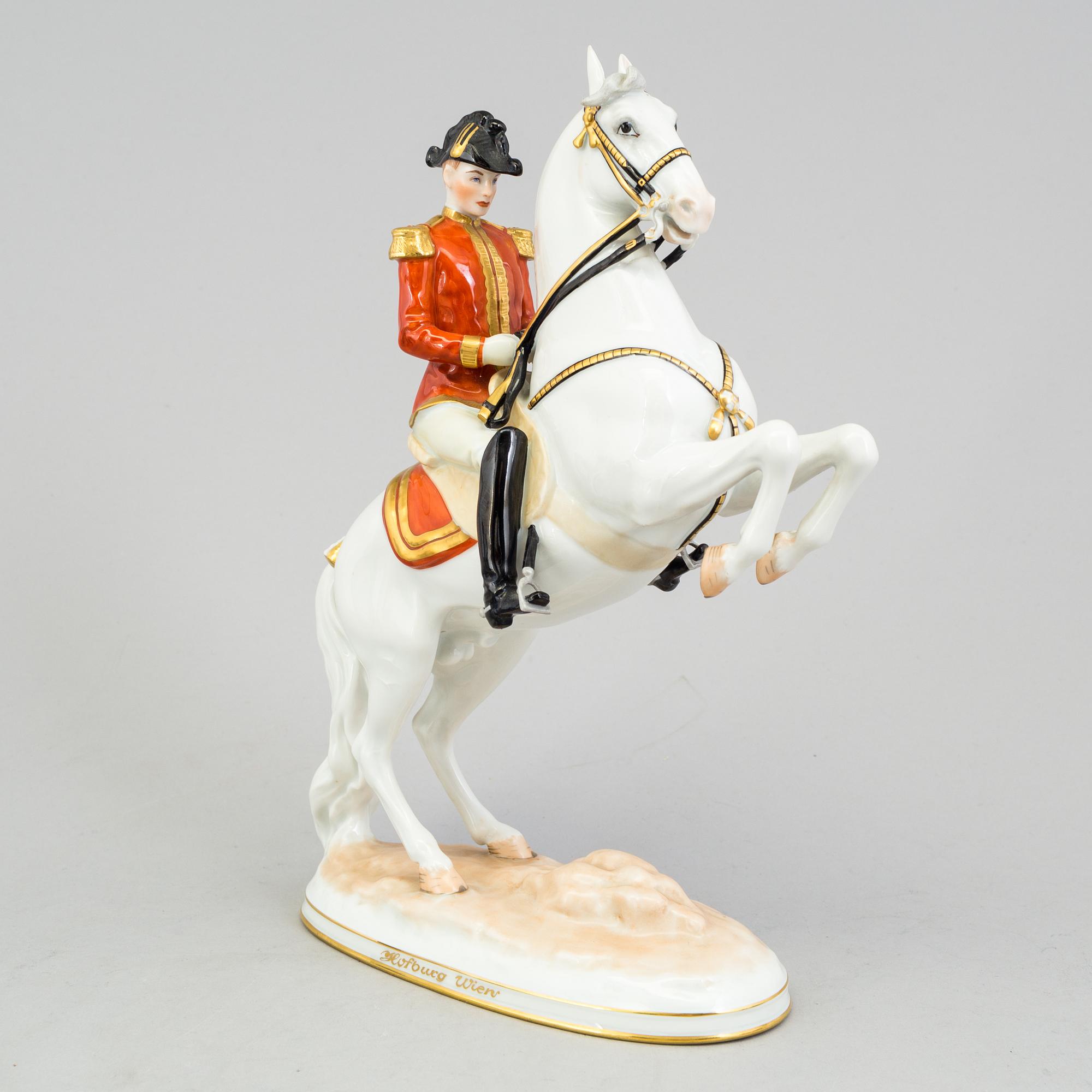 A porcelain figurine, Augarten, Vienna, Austria, 20th century.