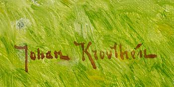 JOHAN KROUTHÉN, olja på duk, signerad,