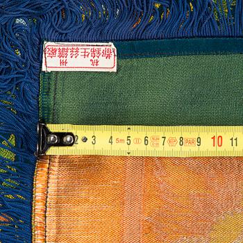 A silk piano cloth, China first half of the 20th century.