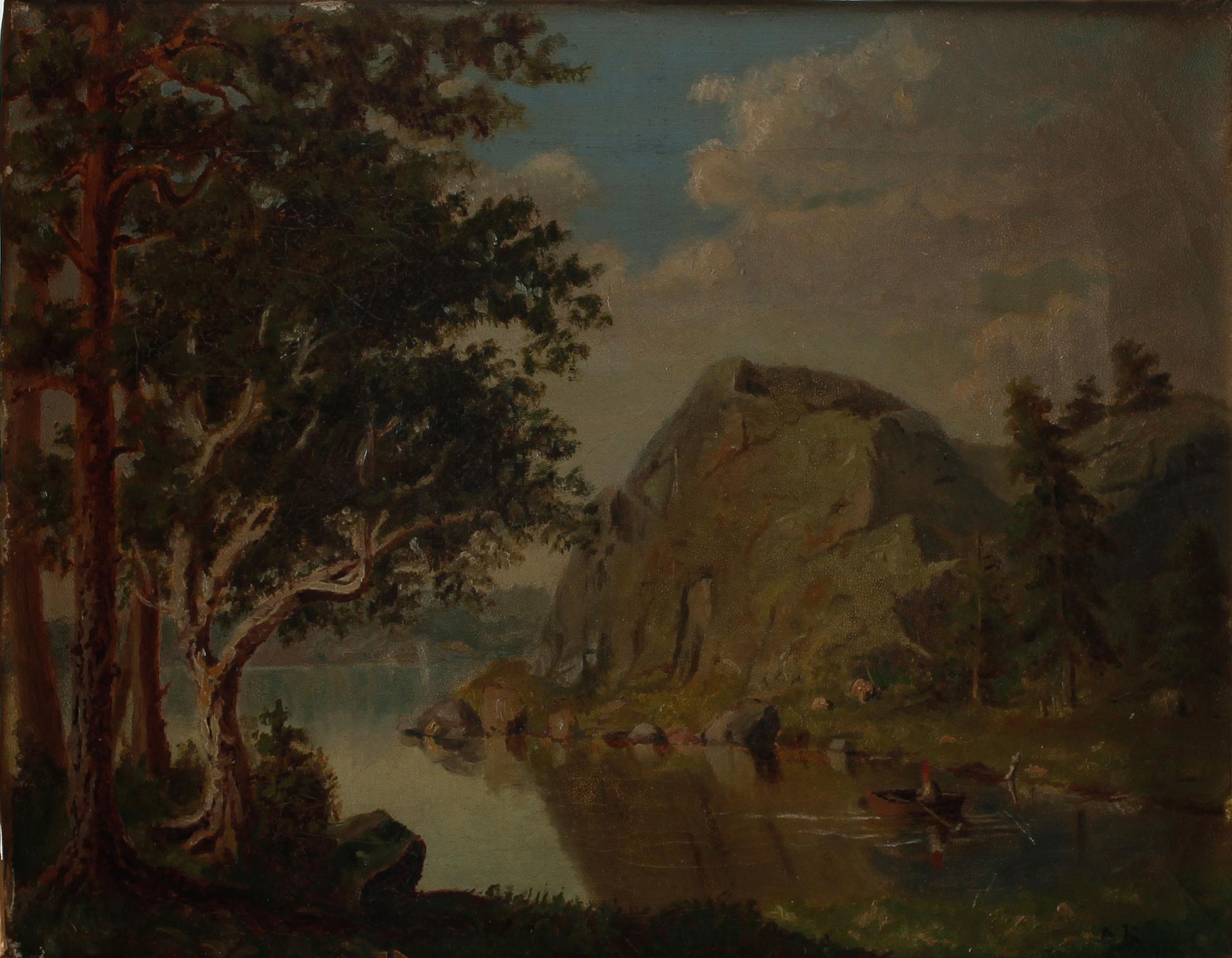 OKÄND KONSTNÄR, 2 st, oljor på duk, 1800-talets andra hälft.