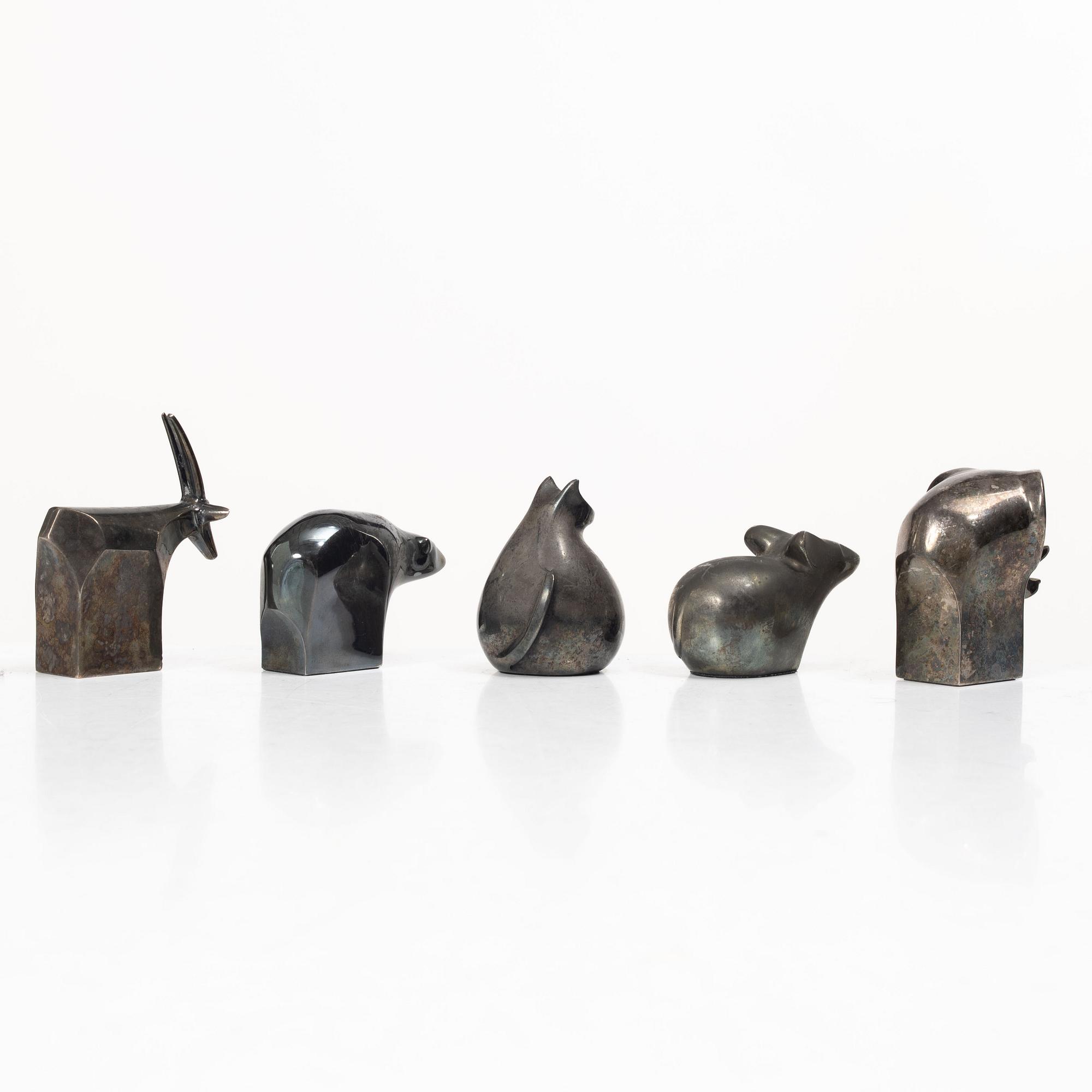 Gunnar Cyrén, Five figurines, Dansk Designs, Japan.