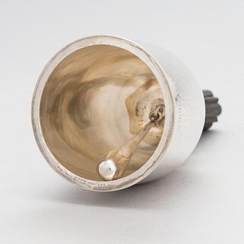 A sterling silver table bell, sterling silver, model 729, Georg Jensen Wendel A\S, Köpenhamn, Denmark 1945-51.