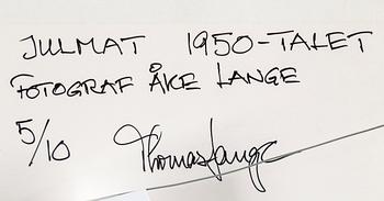 ÅKE LANGE, after, c-print, signed and numbered 5/10.