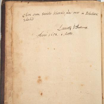 Attractive contemporary binding, a copy acquired from Schroderus.