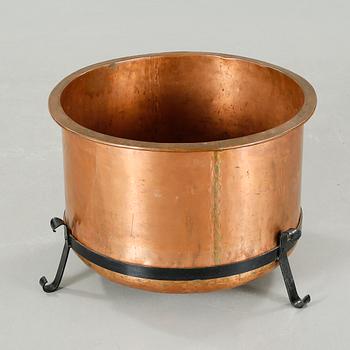 A 20th century copper vat.