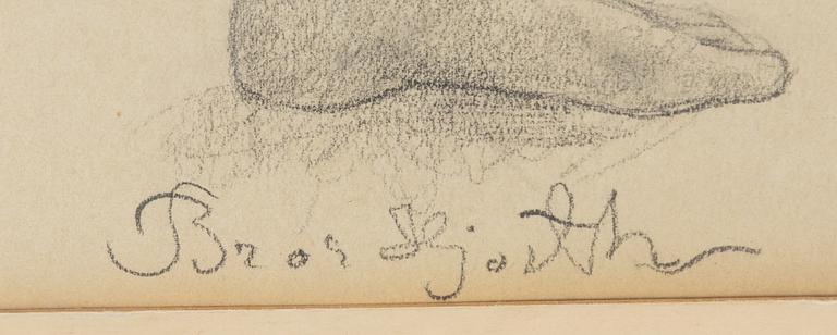 Bror Hjorth, Model drawing.