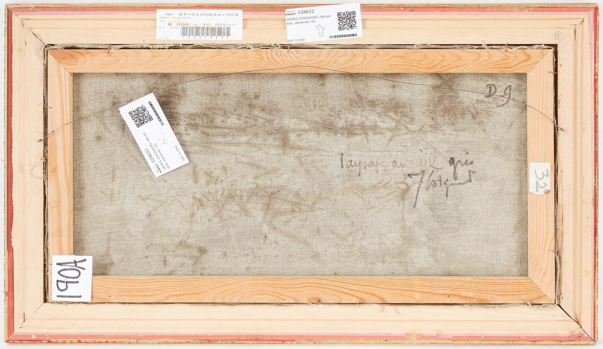 JAMES COIGNARD, olja på duk, signerad.