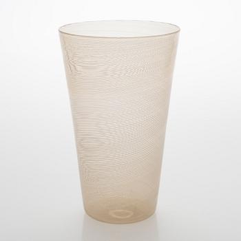 Paolo Venini, a vase etched signature Venini Murano Italia 1950's.