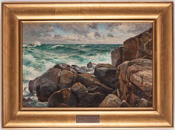 Berndt Lindholm, Rocky coastal landscape.