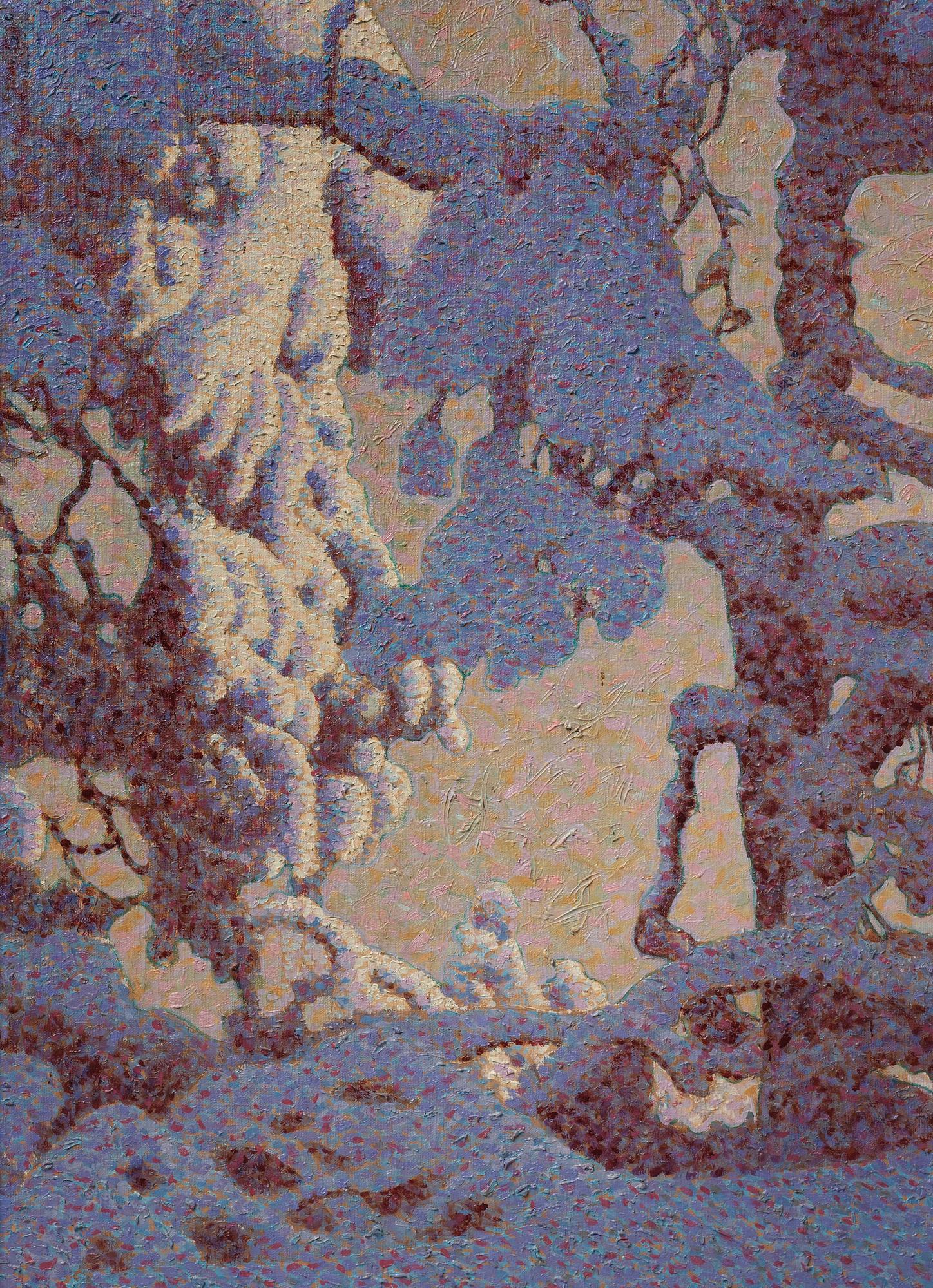 Gustaf Fjaestad, Vinterlandskap med snötyngd tall.