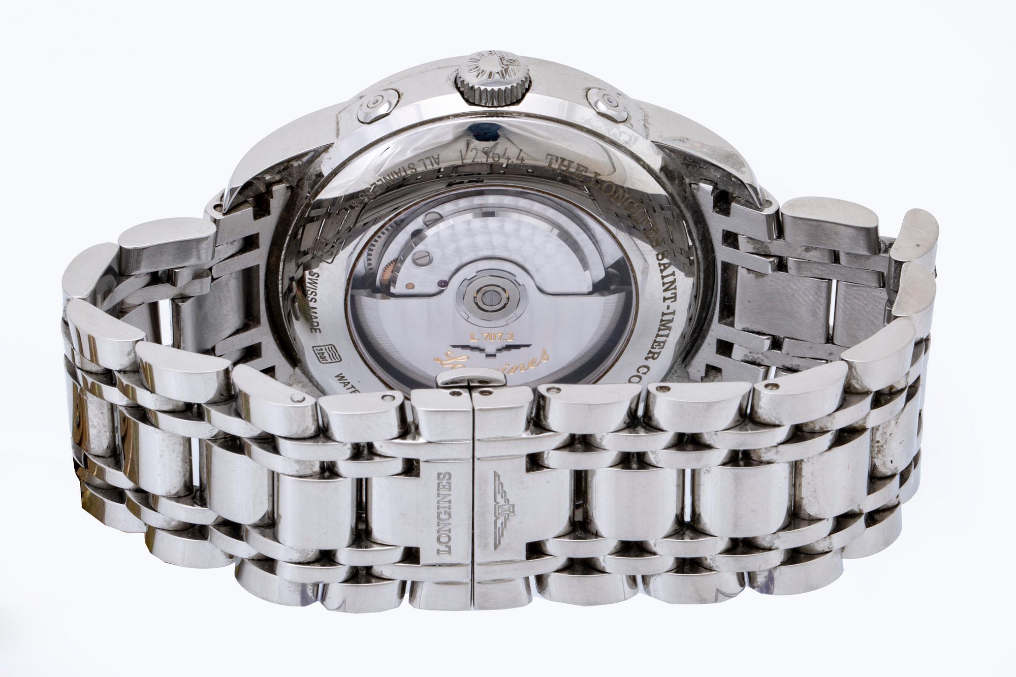 Longines Saint-Imier Moonphase Automatic SET L2.764.4.73.6, wristwatch 44 mm.