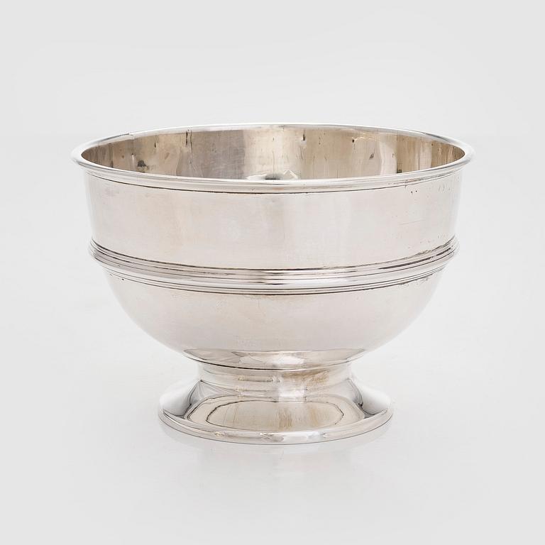 Skål på fot, sterling silver, Blow & Co London England 1905.