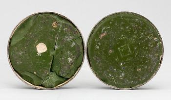 LJUSSTAKAR, ett par, silver, MGAB, Uppsala, 1958.