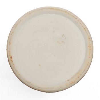 Stig Lindberg, a stoneware bowl and vase, Gustavsberg Studio, Sweden, 1974.