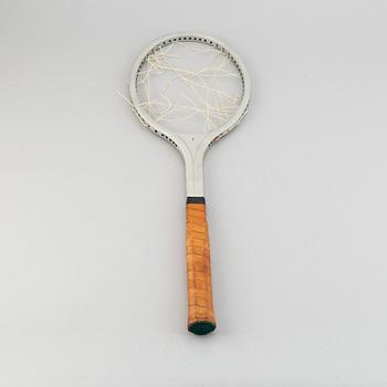 BJÖRN BORG, a personal Browning aluminum test tennisracket, 1978-79.