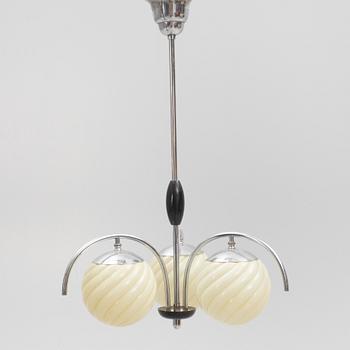 A functionalist ceiling lamp, 1930s.