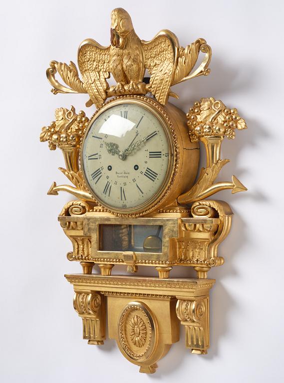 Daniel Åberg, a wall clock, Norrköping, (born 1729, died c. 1780).