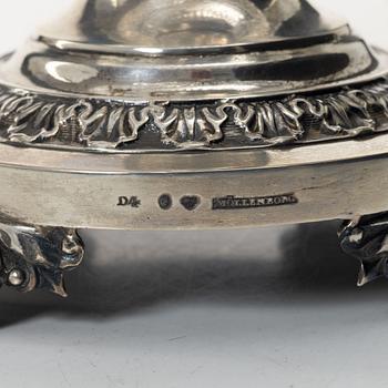 Gustaf Möllenborg, A glass and silver tazza, Stockholm 1834.