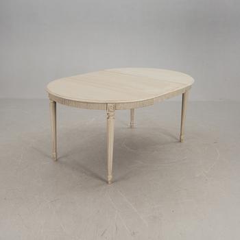 MATSALSMÖBLEMANG, 6+2 delar, gustaviansk stil, 1900-talets andra hälft.