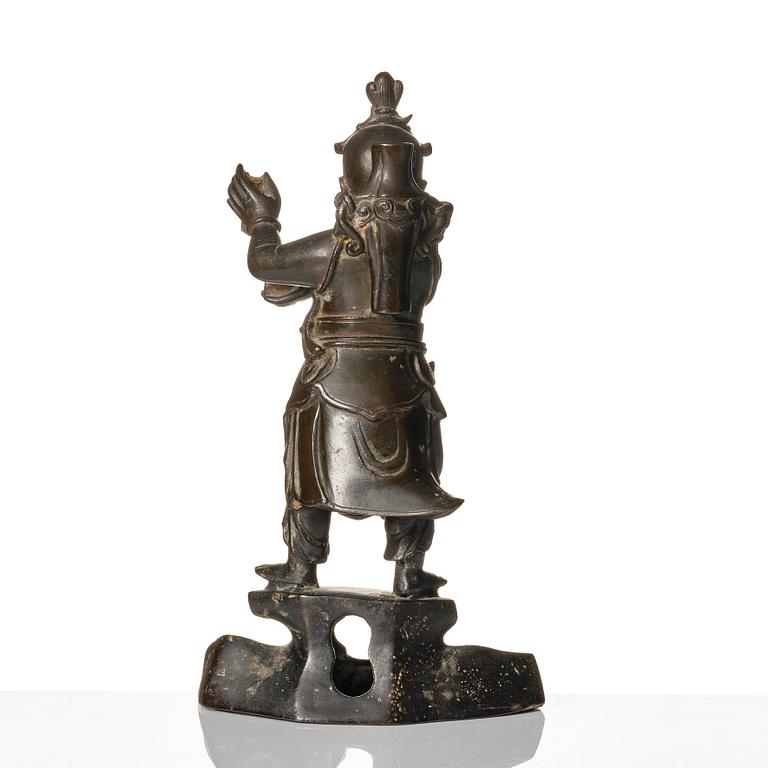 Skulptur/rökelsehållare, brons. Mingdynastin (1368-1644).