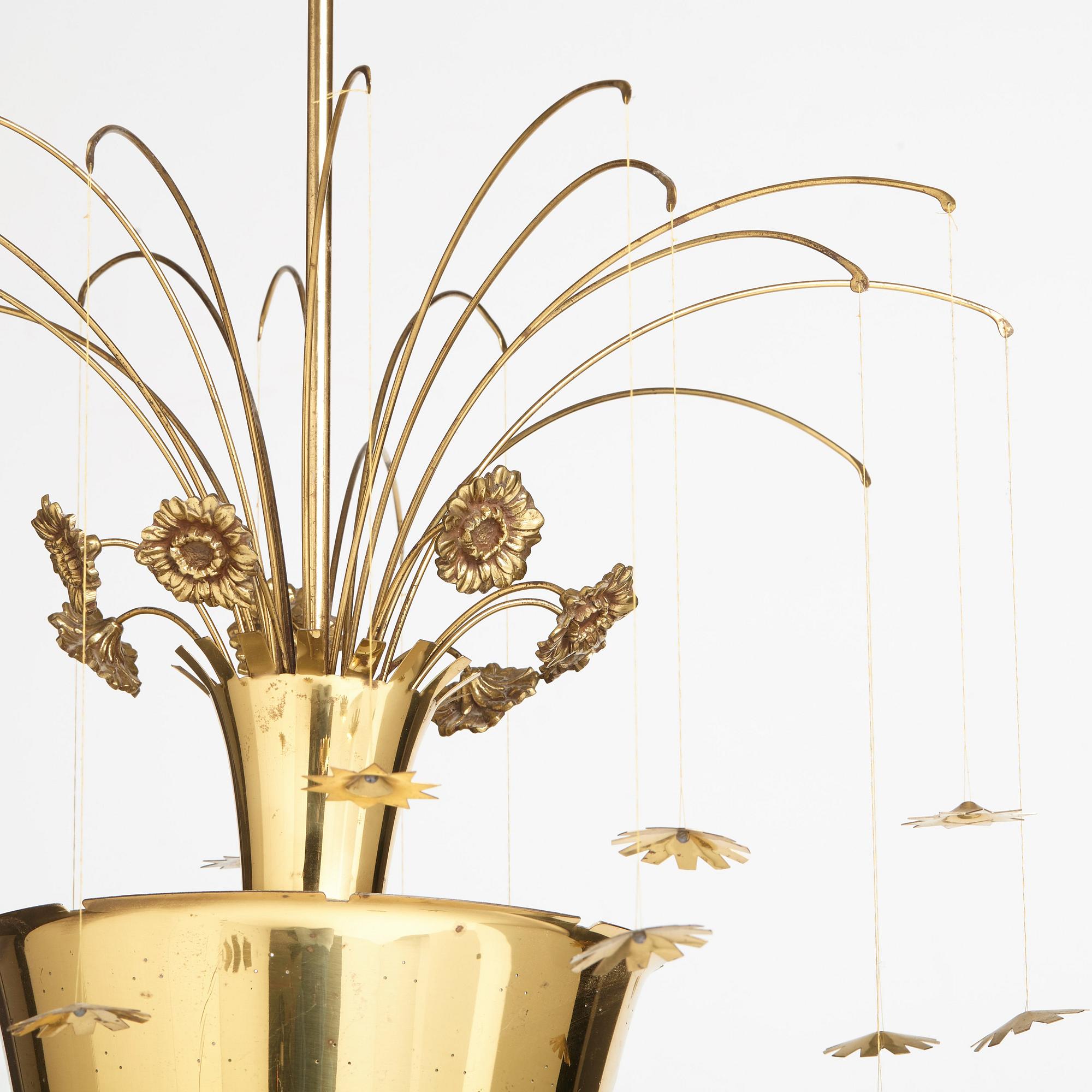 Bröderna Malmströms Lampvarufabrik, a Swedish Modern ceiling lamp, 1940's.
