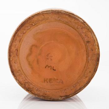 Marita Lybeck, a ceramic vase signed ML, KERA.