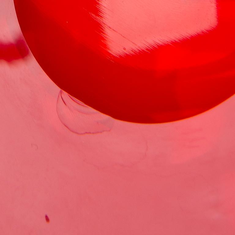 SKÅL, glas, signerad S. Hopea Nuutajärvi Notsjö -63.