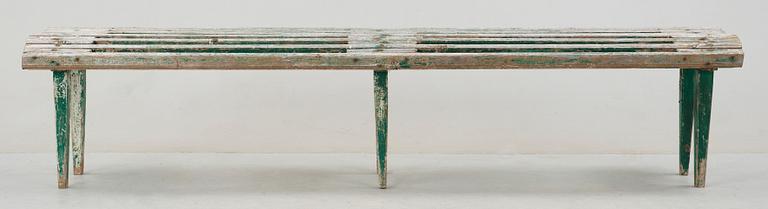 TRÄDGÅRDSBÄNK, 1900-talets första hälft.